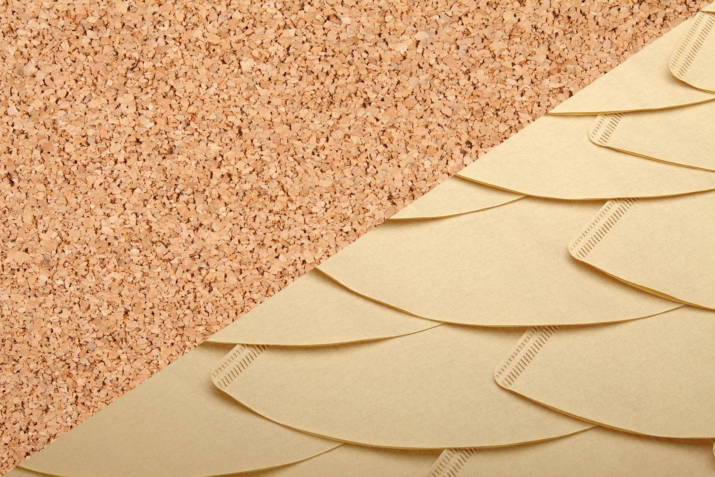 Cork crumbs