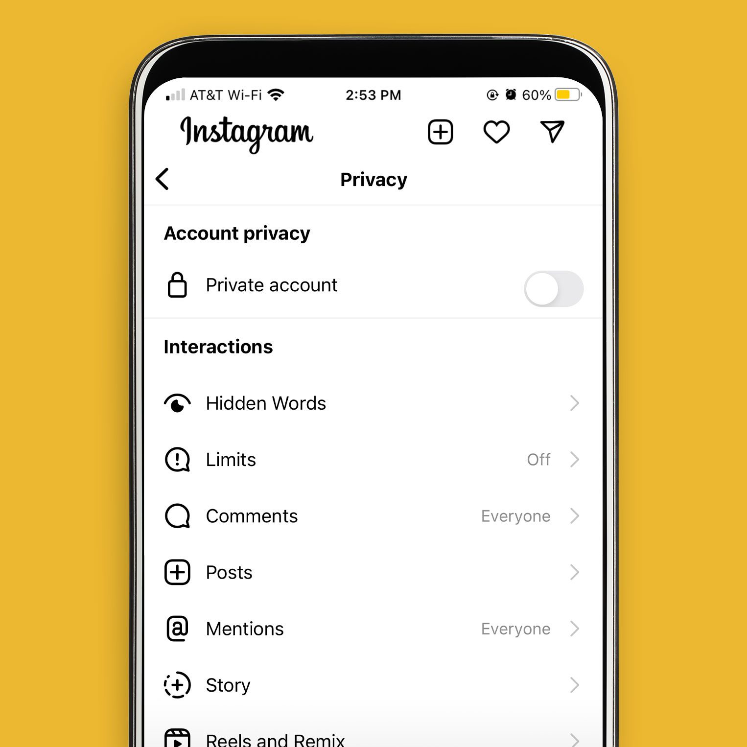 Social Media Moves That Could Completely Sabotage Your Career Privacy Setting Instagram Getty Images Via Iphone