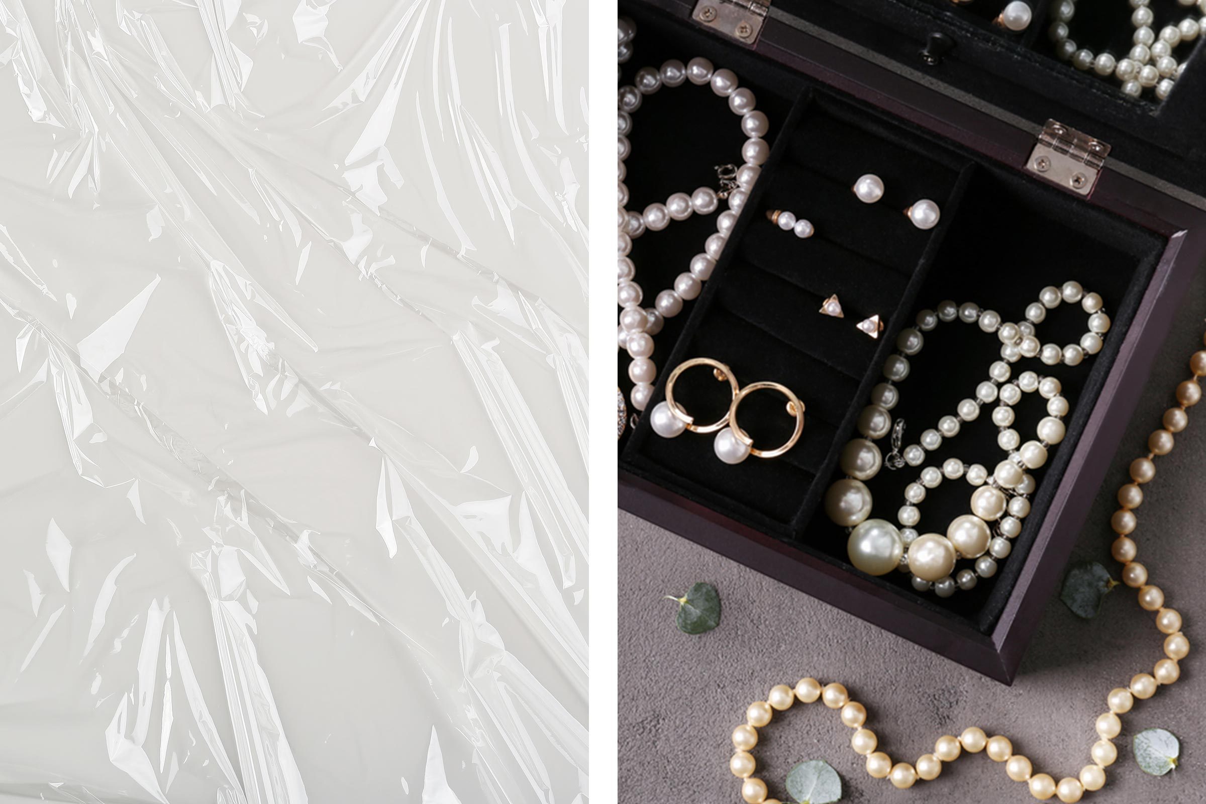 plastic wrap jewelry