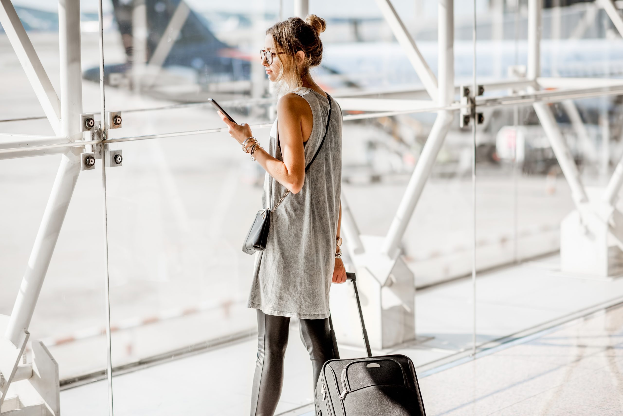 Woman at the airport