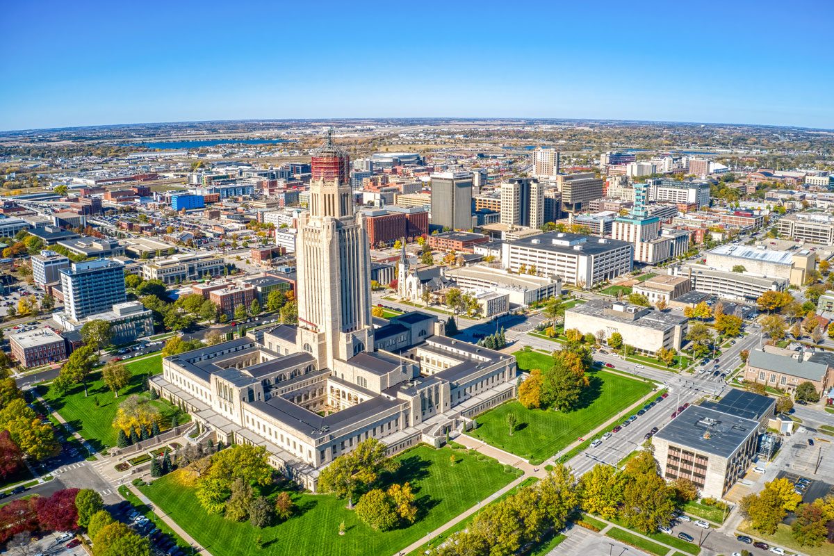 Aerial View Of Lincoln Nebraska