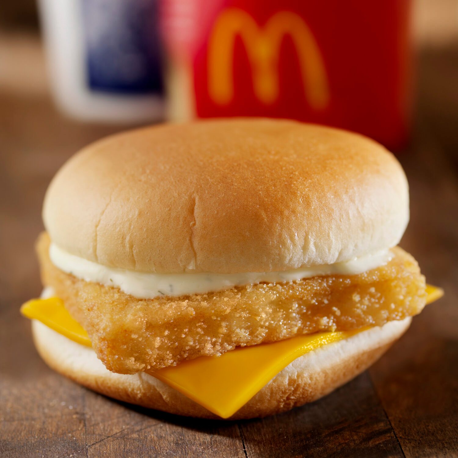 McDonalds Fillet of Fish sandwich in front of a fry container