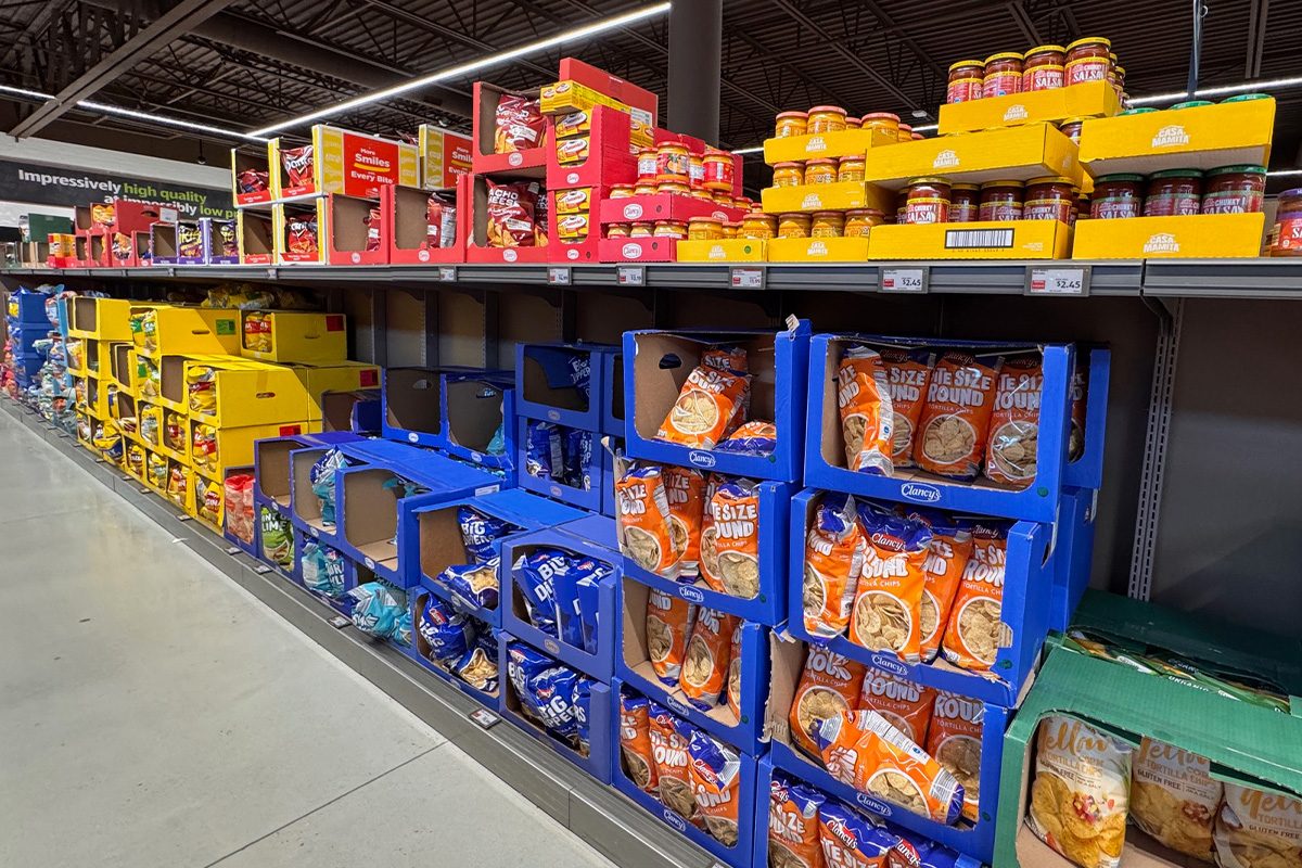 Here's Why Aldi's Shelves Are Stacked With Boxes