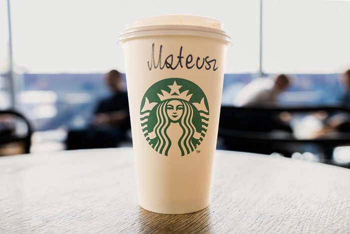 Starbucks Coffee on a table