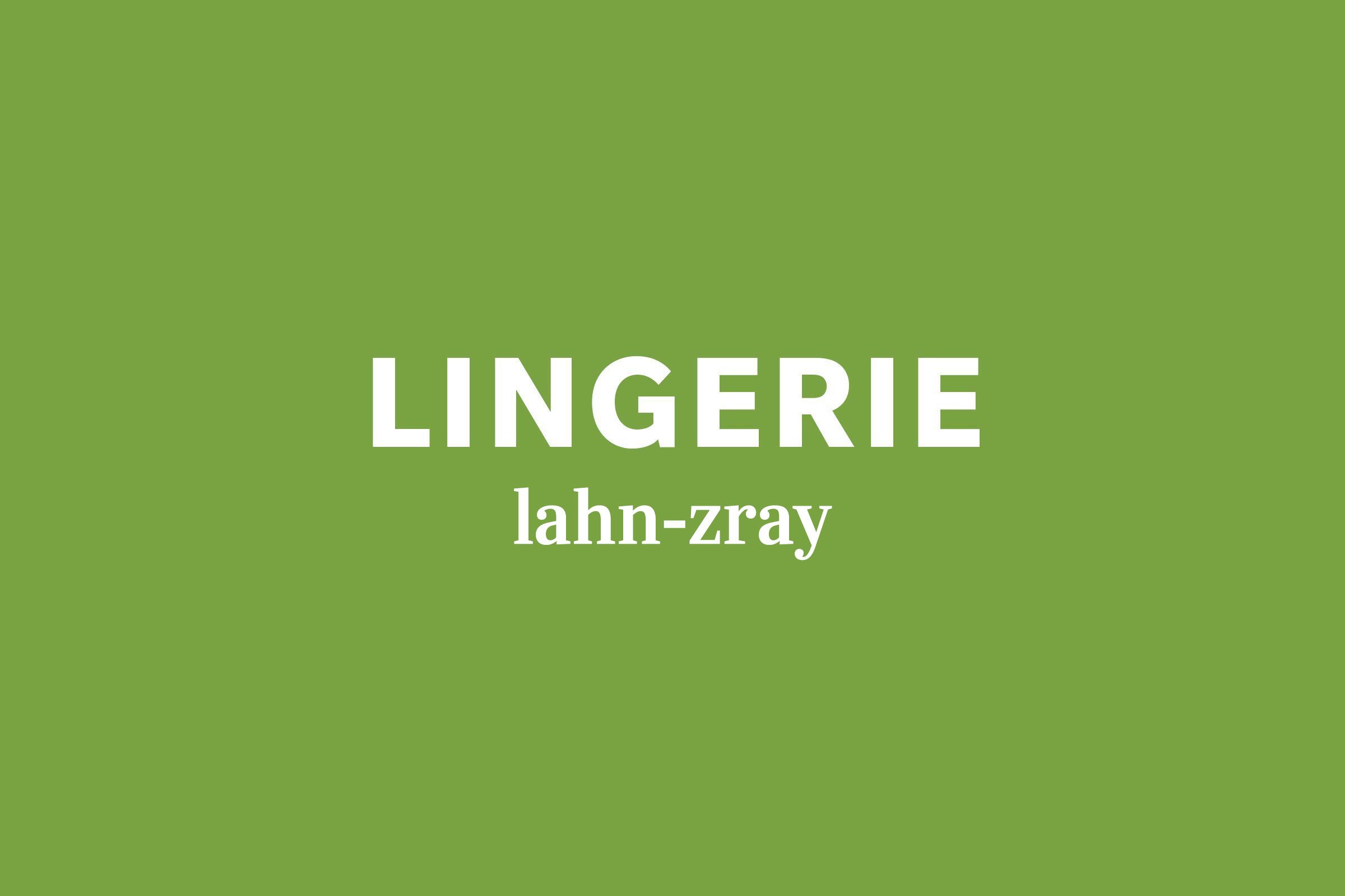 Lingerie