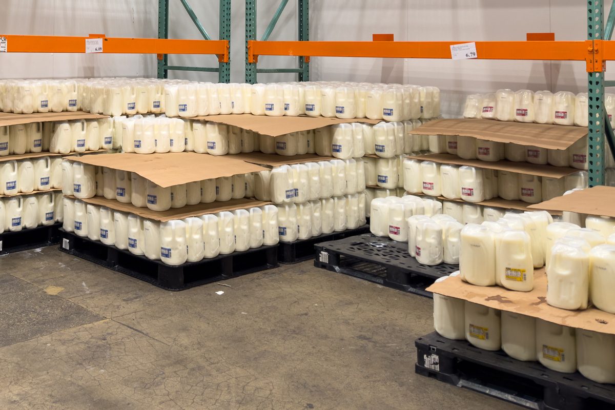 Costco Milk Containers 